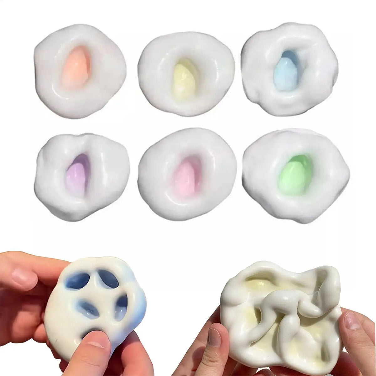 Soft Fidget Sensory Squeeze Ball | Mochi Texture Stress Toy Fidget Squeeze Toy Peaceful Pleasures Health and Wellness