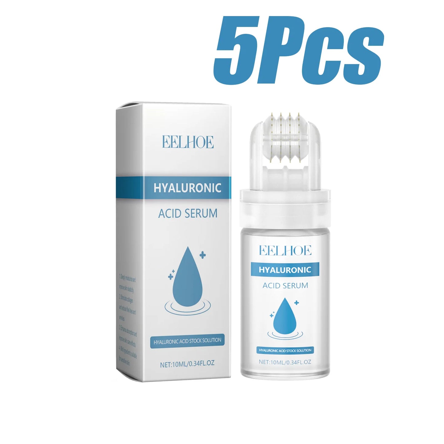 Hyaluronic Acid Microneedle Roller Serum – Hydrate & Brighten