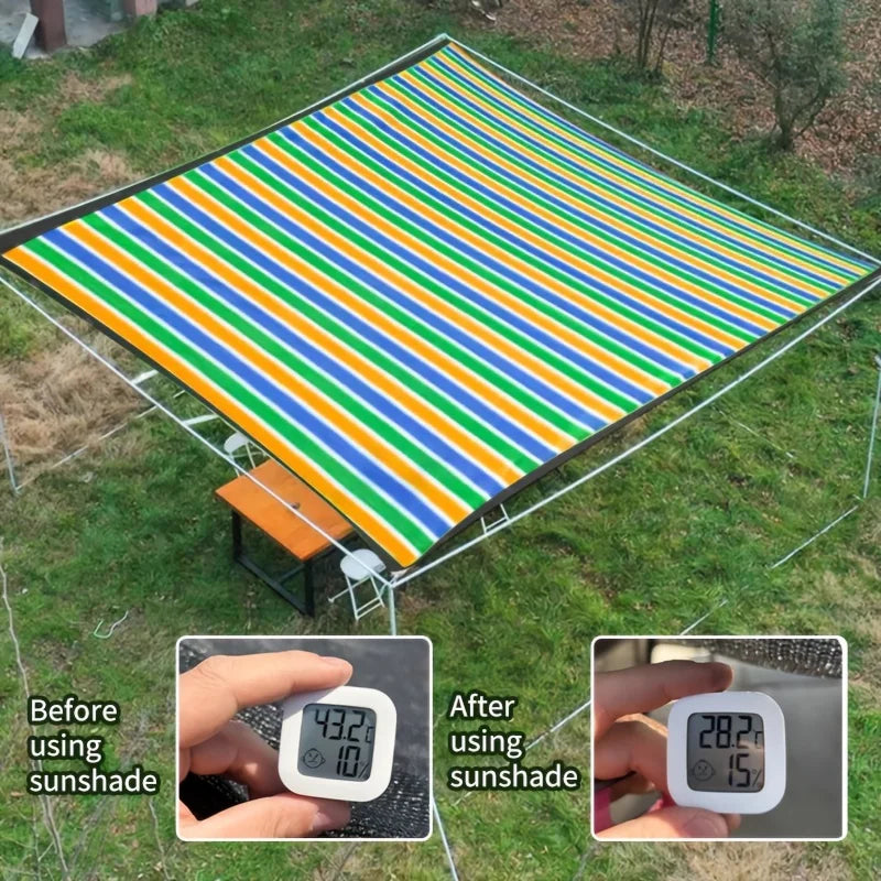 Colorful Sun Shade Net – Breathable Outdoor Shade Sail 2x2m/2x4m Sun Shade Net Peaceful Pleasures Health and Wellness