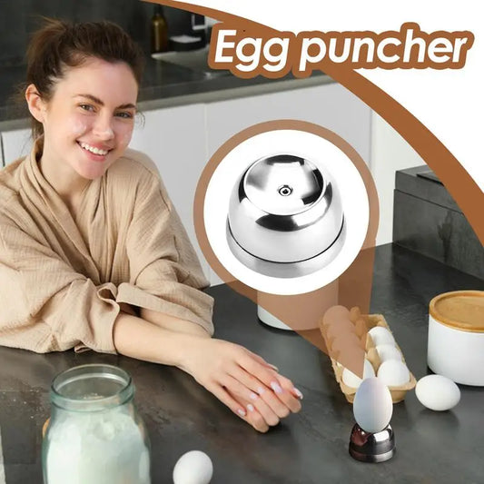 Stainless Steel Egg Piercer Egg Poker Peeler Stainless Steel Needle Anti-Rust Baking Accessories Pricker Opener Kitchen Tools Peaceful Pleasures Health and Wellness China Mainland