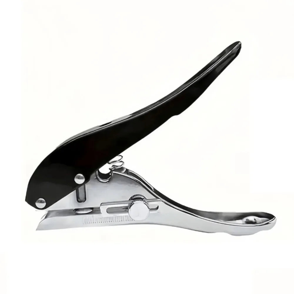 Spring-Loaded Carpentry Single Hole Puncher Manual Hole Card Woodworking Punching Pliers Nail Hole Professional Punching Tool Peaceful Pleasures Health and Wellness Black 8mm
