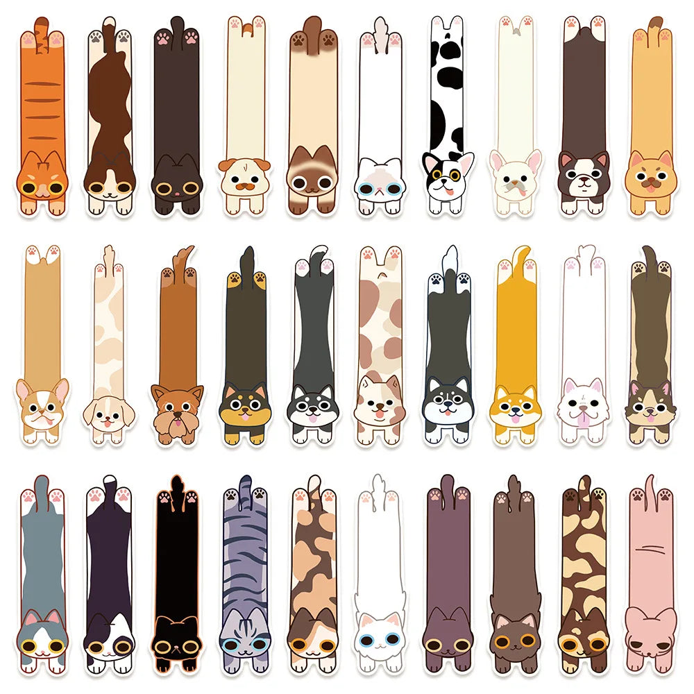 Bview Art Adorable Cat Dog Bookmark Notes Portable Sticky Page