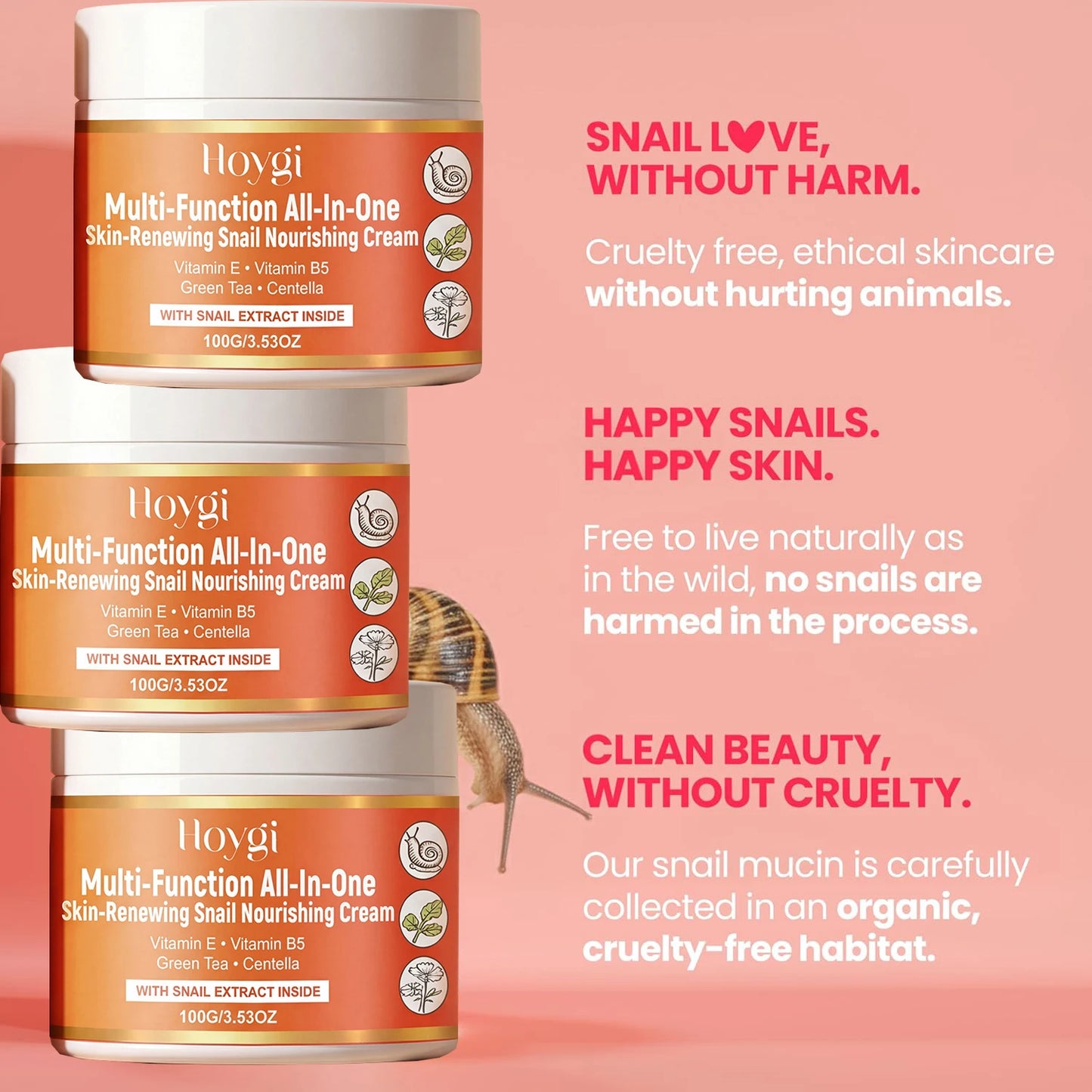 Snail Mucin Moisturizer Cream Korean Skin Care Day & Night Snail Repair for Face Beauty Anti Aging Facial Skincare Peaceful Pleasures Health and Wellness
