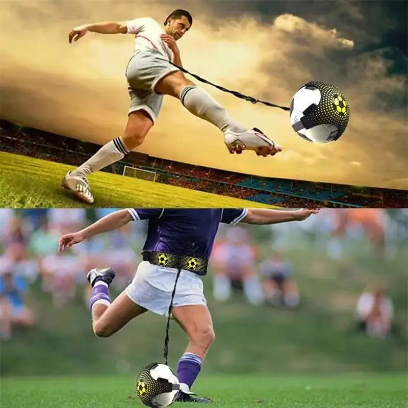 Outdoor Sports Toy Ball With Elastic Swing Football Training Auxiliary Package Physical Exercise Personal Skills Practice Strap Peaceful Pleasures Health and Wellness