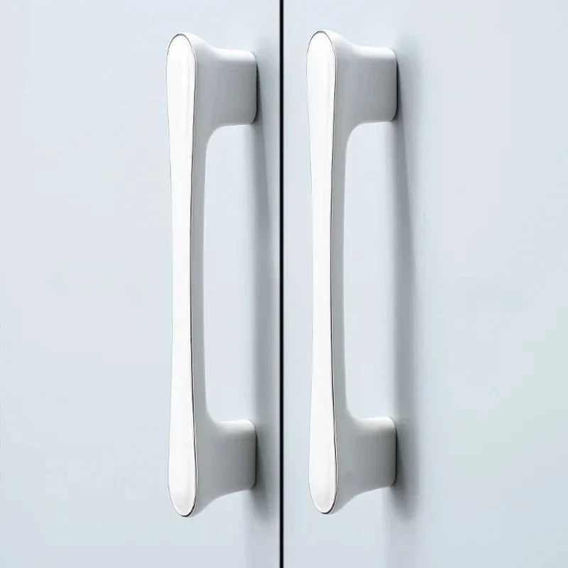 Modern White Zinc Alloy Cabinet & Drawer Handle | Furniture Knob