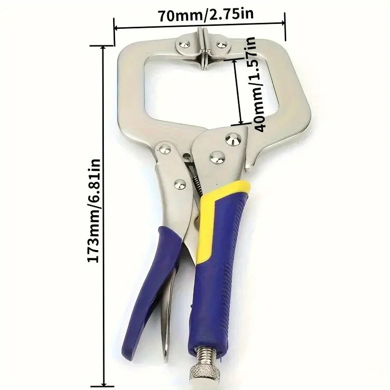 6-Inch Heavy Duty C-Clamp | Woodworking & Welding Locking Plier Peaceful Pleasures Health and Wellness