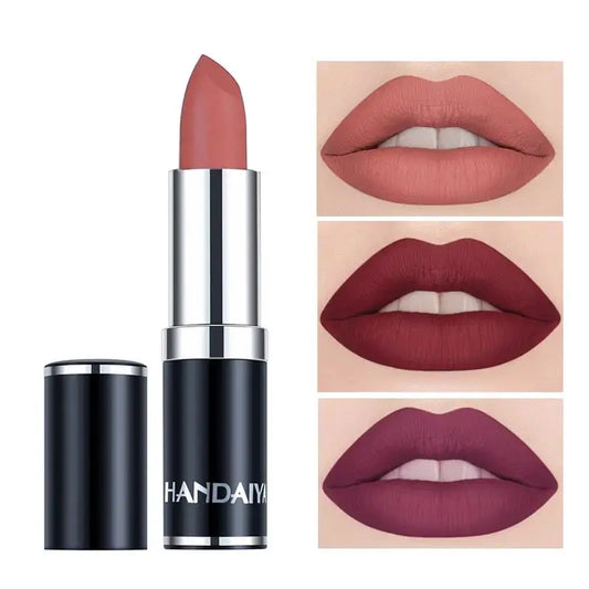 Handaiyan 12-Color Matte Velvet Lipstick – Long-Lasting Coverage Matte Lipstick Oasis Select