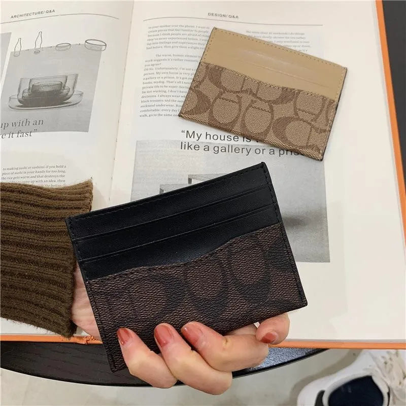 Women's PU Leather Card Holder Wallet | Slim Mini Purse