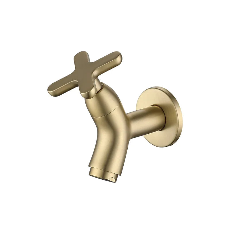 Wall Mount Brass Basin Faucet | Single Cold Water Tap