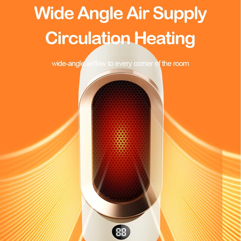 HOMEFISH 800W Mini PTC Ceramic Desktop Space Heater