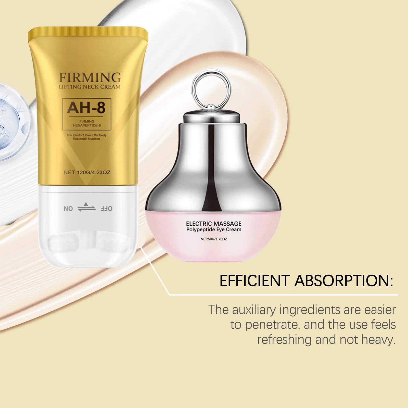 Face Firm Care Kit Tighten Eye Skin Improve Neck Firmness Relieve Skins Fatigue Brighten Tone Nourish Face Shaping Contour Kit Peaceful Pleasures Health and Wellness