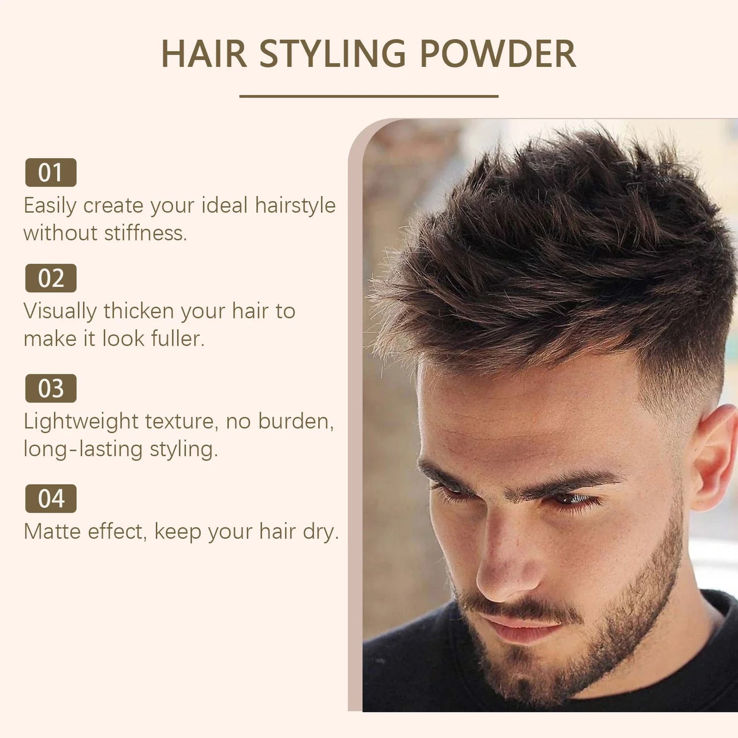 Volumizing Hair Styling Powder – Mattifying & Fluffy Hold