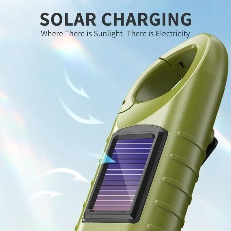 Solar Hand Crank LED Camping Lantern & Flashlight | Emergency