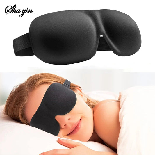 3D Sleep Mask Blindfold Sleeping Aid Soft Memory Foam Eye mask for Sleeping Travel Blockout Light Slaapmasker Eye Cover Peaceful Pleasures Health and Wellness