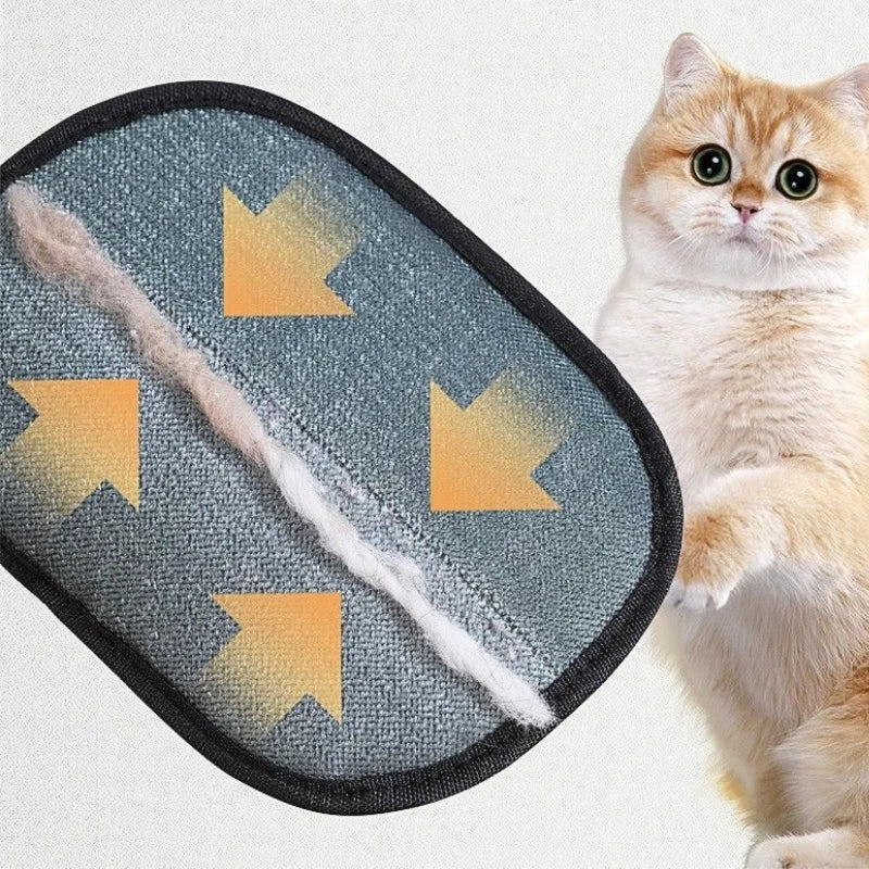 Pet Hair Removal Tool Reusable Static Removal Gloves, Double-Sided Grooming Gloves for Pets Removes Pet Fur Hair for Carpets Peaceful Pleasures Health and Wellness
