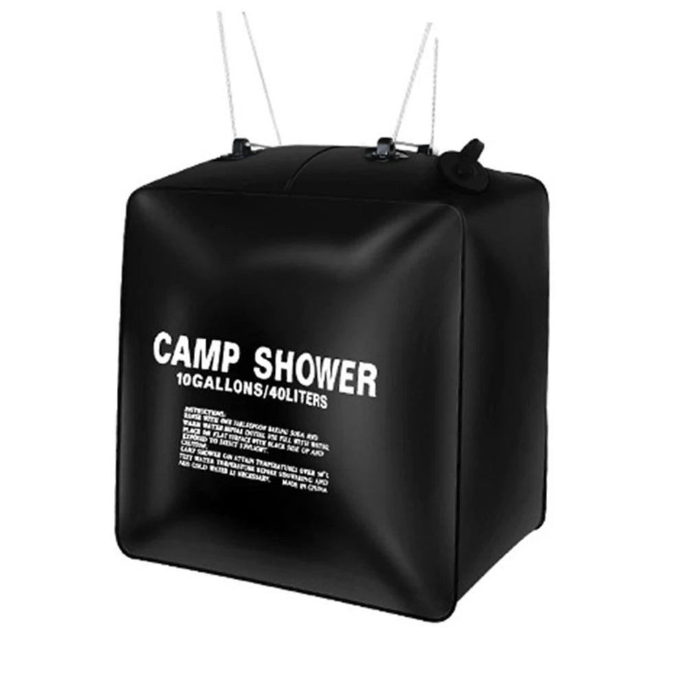 40L Solar Camp Shower Bag with UV Protection Peaceful Pleasures Health and Wellness