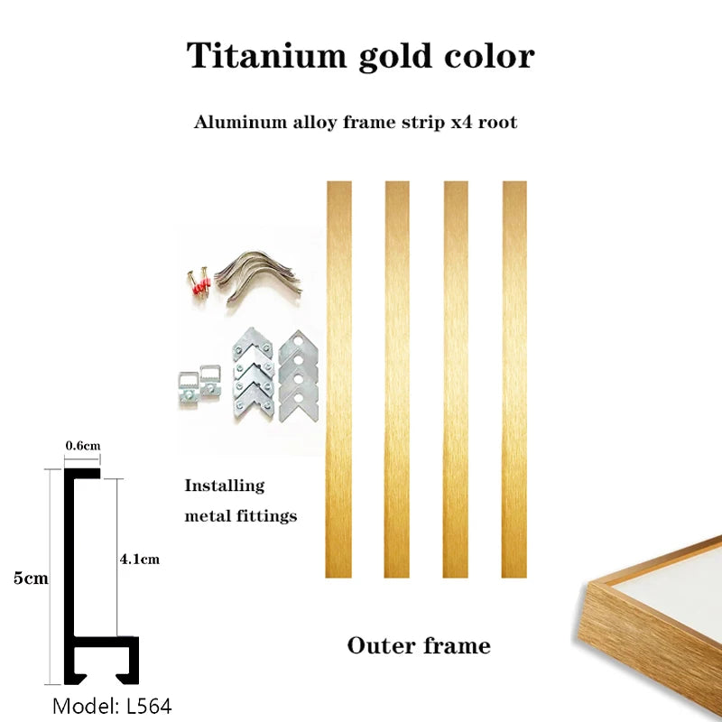 Customized Metal Aluminum Alloy Canvas Frame Dedicated Link 70x140cm 80x160cm 100x100cm Various Large And Small Sizes Availabl Peaceful Pleasures Health and Wellness