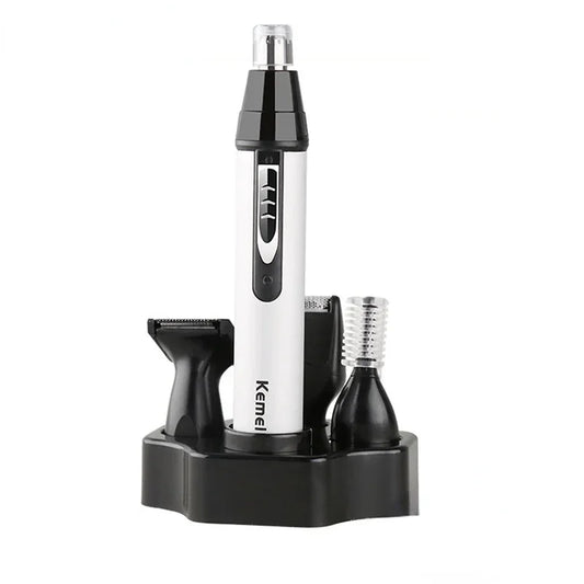 3-in-1 Rechargeable Nose Ear & Eyebrow Trimmer for Men Nose & Ear Trimmer Peaceful Pleasures Health and Wellness 1pce-white