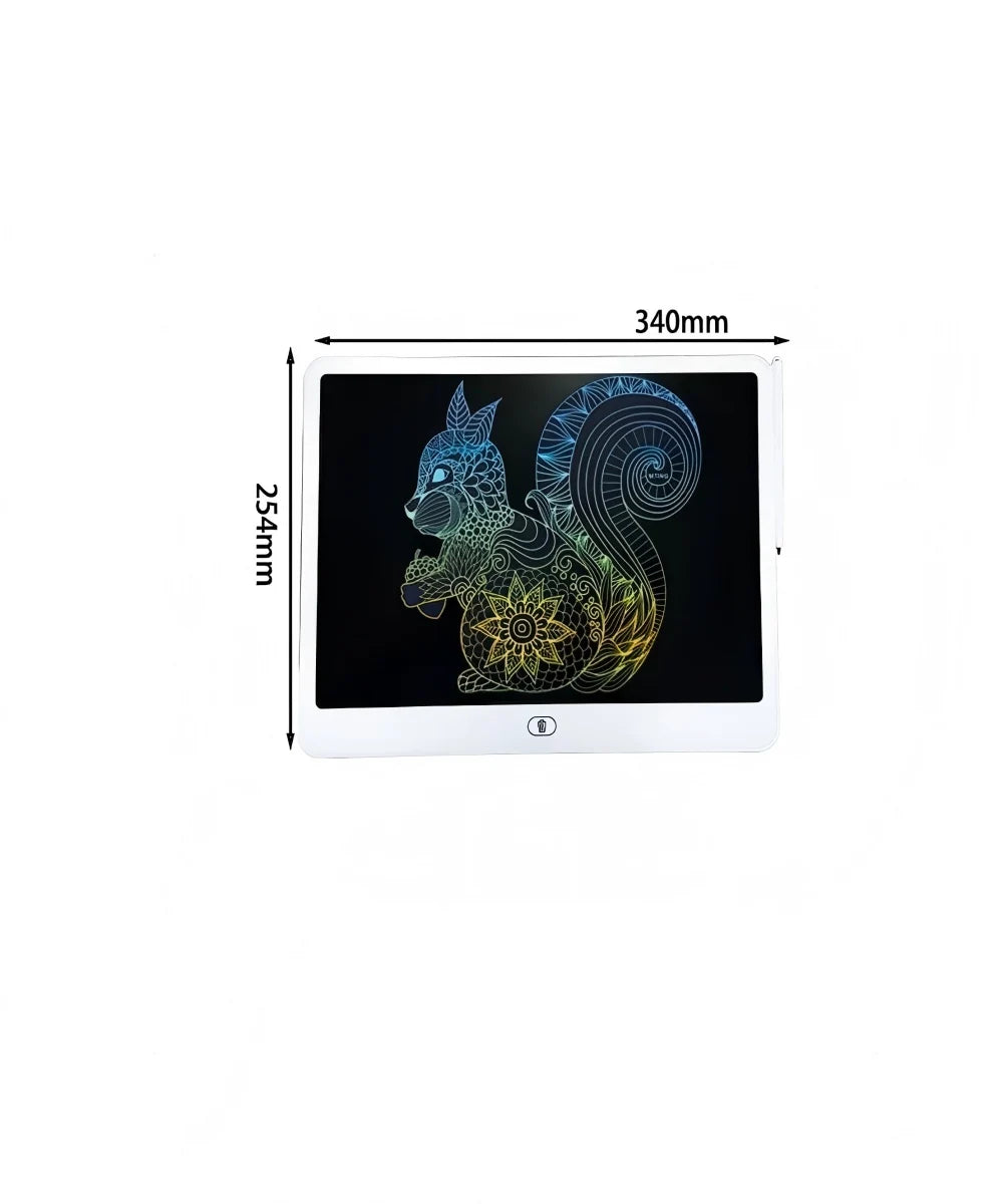 11/13/16 Inch LCD Drawing tablet Writing Board Kids Doodle Painting Handwriting Pads Toys for 3 4 5 6 7 8 Years Girls Boys Gifts Peaceful Pleasures Health and Wellness 16 inch white