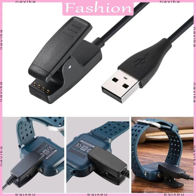 2-Pack USB Charger Clip for Garmin Forerunner 235 645 735XT Peaceful Pleasures Health and Wellness