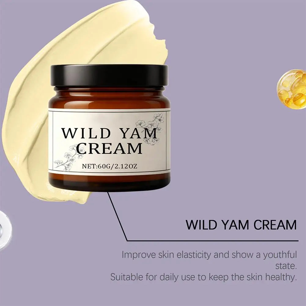 Wild Yam Cream Moisturizing Face Cream Body Lotion Face Cream Care Even & Luminous Skin Peaceful Pleasures Health and Wellness