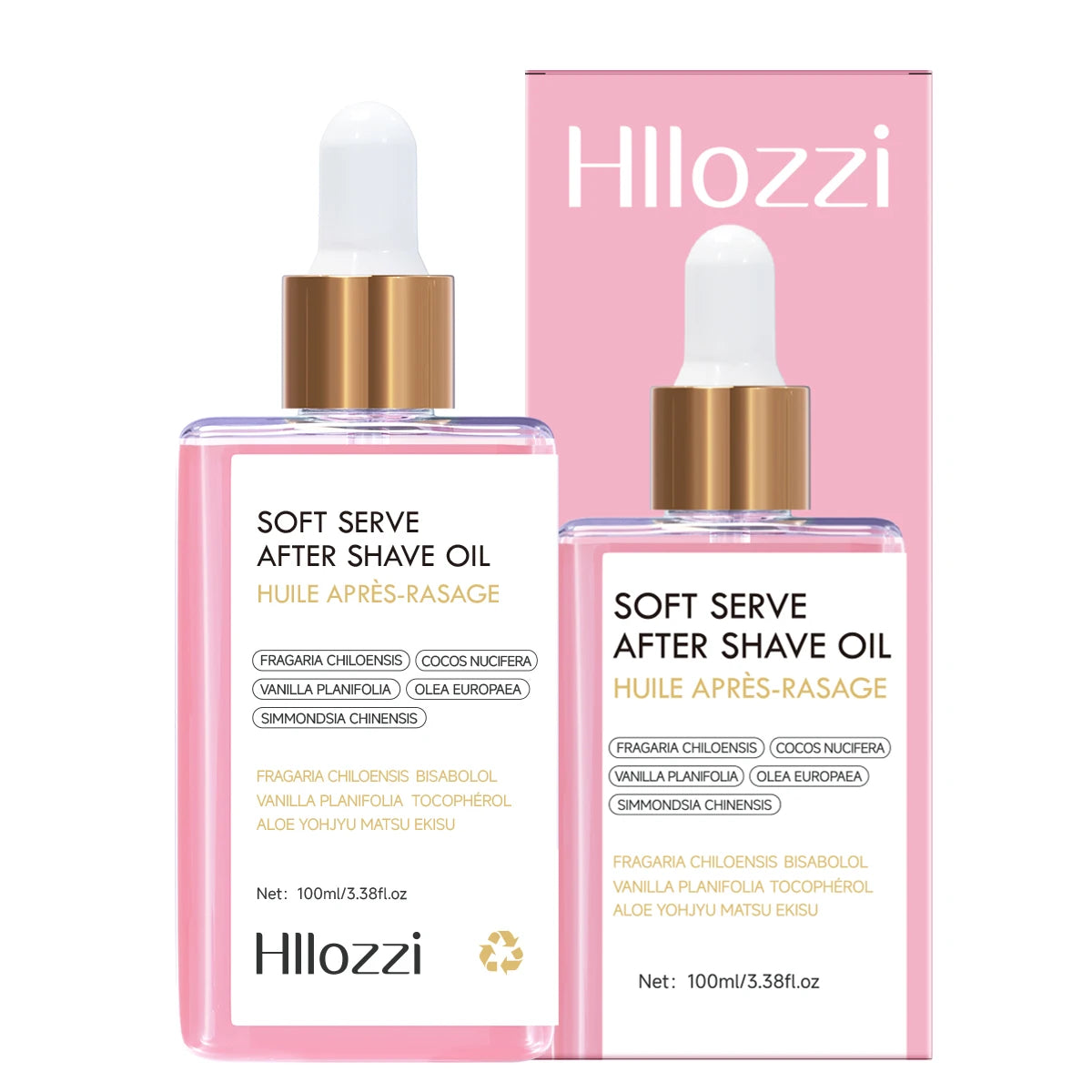 Hllozzi Strawberry After Shave Oil Hydrating Serum 100ml