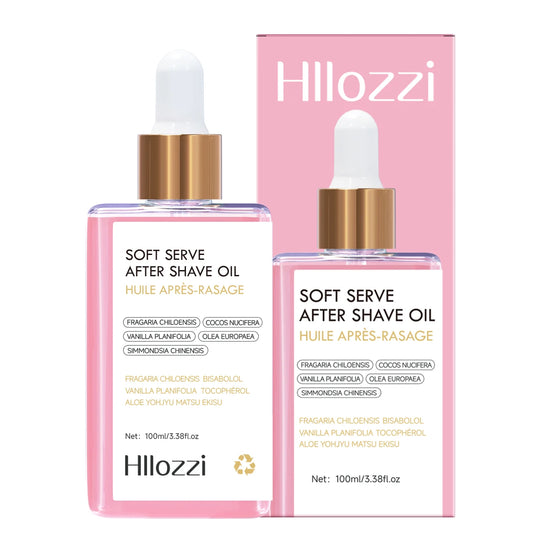 Hllozzi Strawberry After Shave Oil Hydrating Serum 100ml After Shave Serum Oil Peaceful Pleasures Health and Wellness 100ml