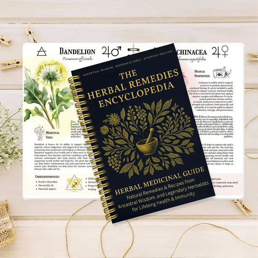 Herbal Remedies Encyclopedia Notebook Medicinal Guide Book Peaceful Pleasures Health and Wellness