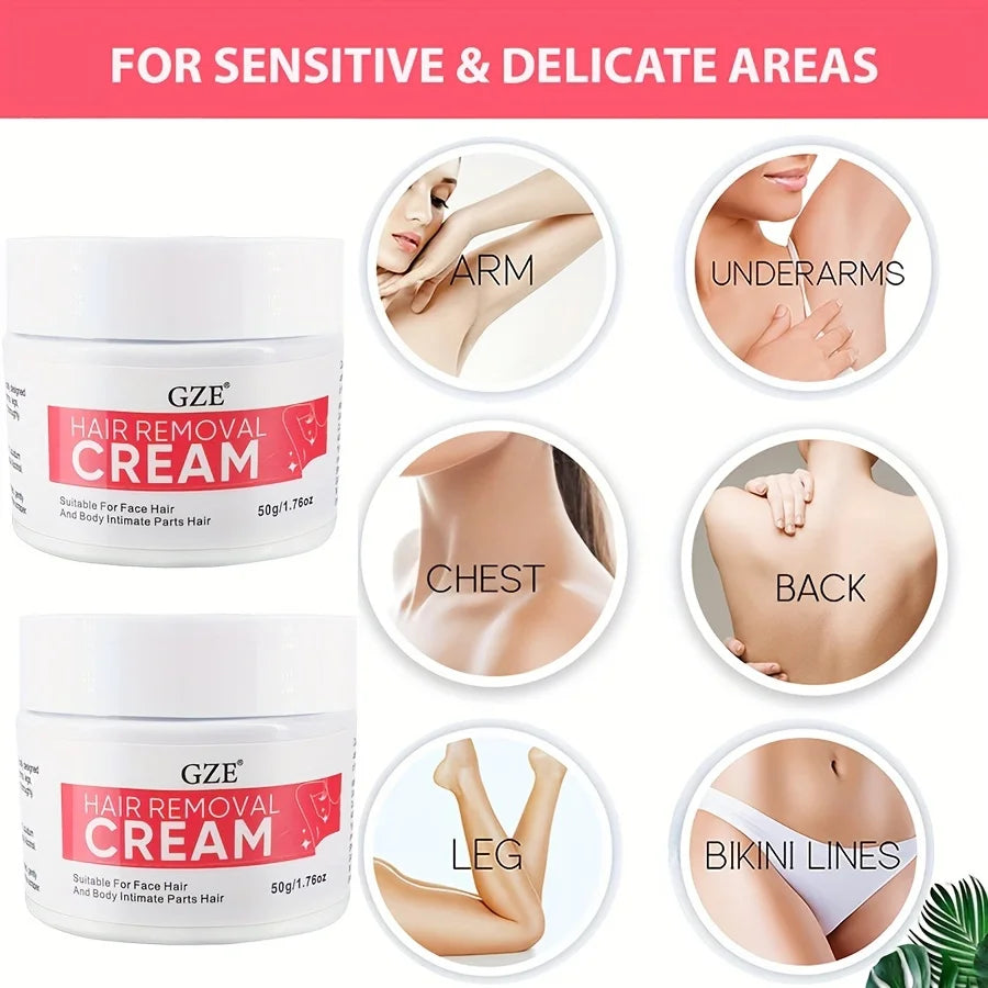 GZE Hair Removal Cream Women – Sensitive Bikini & Pubic Area