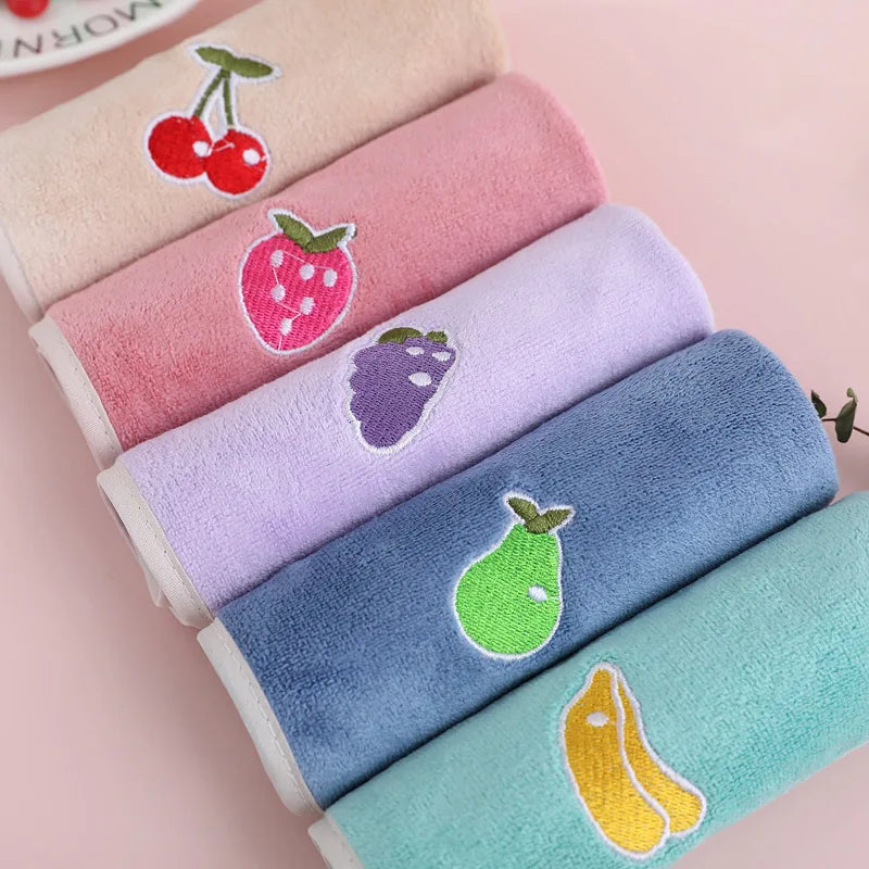 Cartoon Baby Face Towel | Soft Absorbent Washcloth 30x30cm