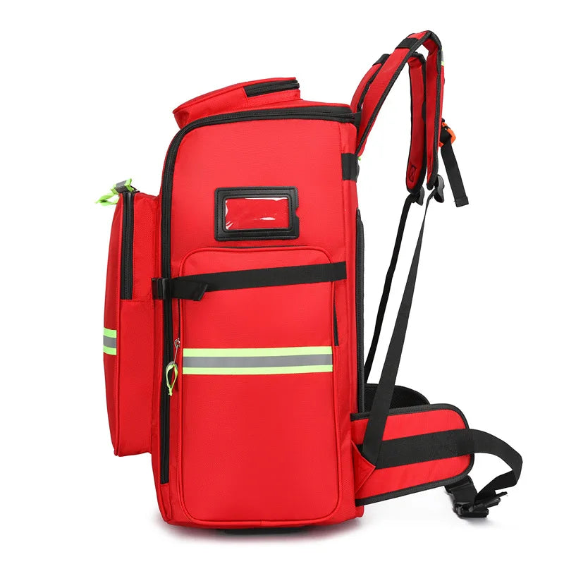 Empty Emergency First Aid Kit Backpack First Responder Trauma Bag Medical Supplies Case for Disaster Relief Field Trips Camping Peaceful Pleasures Health and Wellness