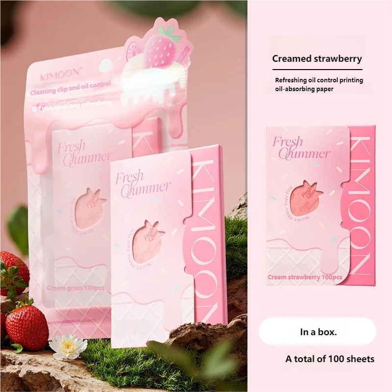 100-Sheet Face Oil Blotting Papers – Portable Oil Control Sheets