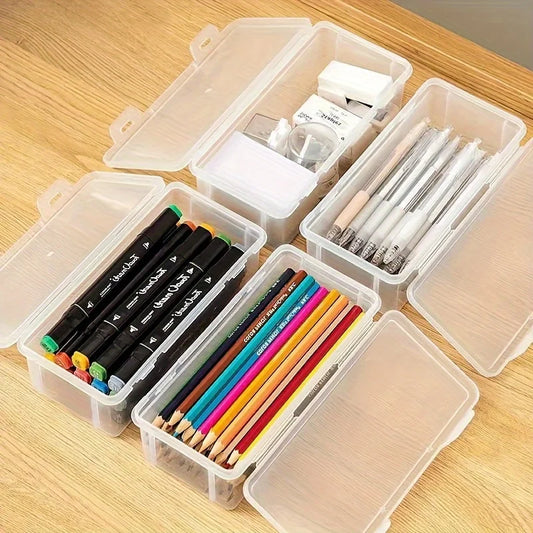 Clear Plastic Storage Boxes with Hinged Lids – 12L, 1–4 Pack Clear Storage Box Oasis Select