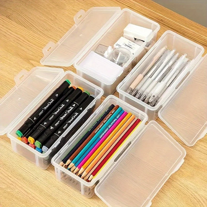 Large Transparent Storage Boxes with Lids | 12L – Set of 1–4