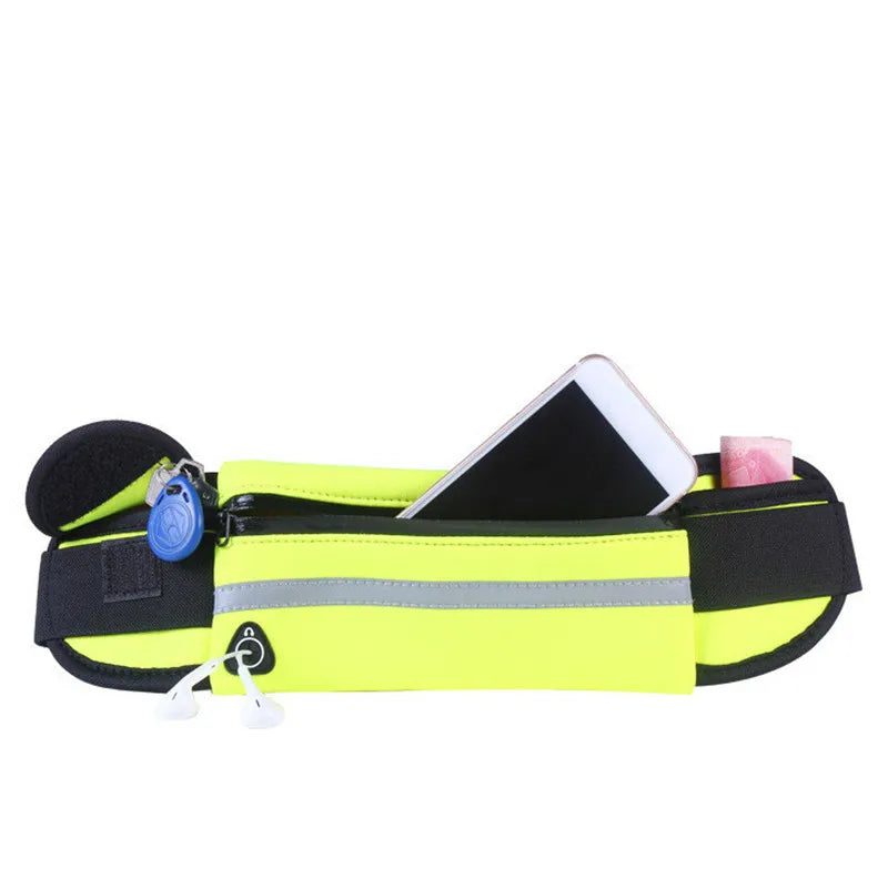 Outdoor Riding Running Waist Bag Marathon Running Bag Men Women Fitness With Water Bottle Waterproof Phone Sport Belt Waist Bags Peaceful Pleasures Health and Wellness