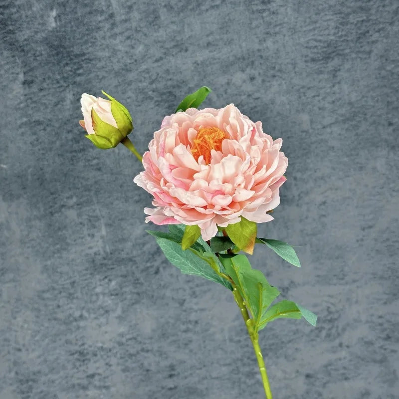 Large Silk Peony Artificial Flowers 2 Heads | Wedding Home Decor