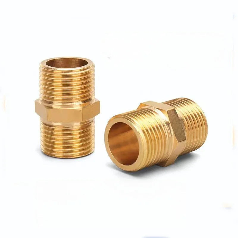 Brass M22 Hex Nipple Adapter 14mm 15mm Pressure Washer Fitting