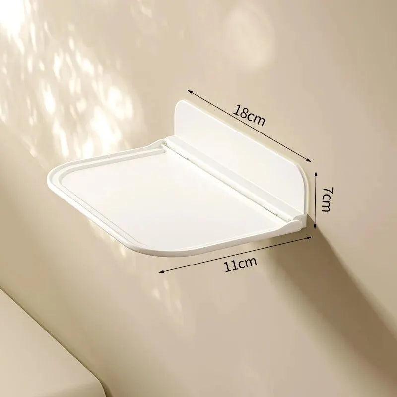 Folding Wall Mounted Shelf – Punch-Free Storage Rack & Holder