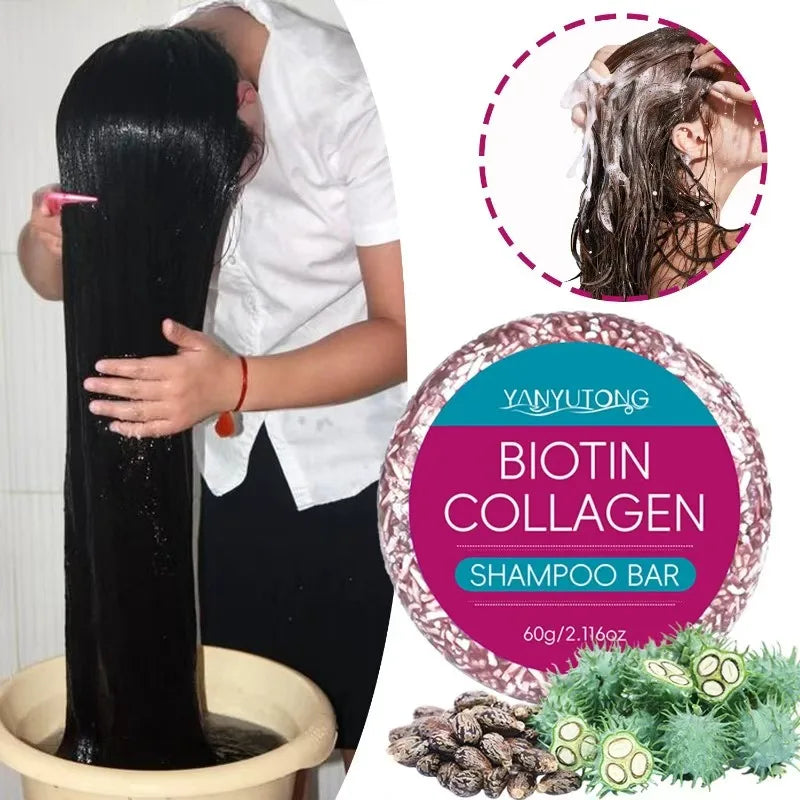 Biotin & Collagen Hair Soap Bar – Deep Cleansing & Moisturizing