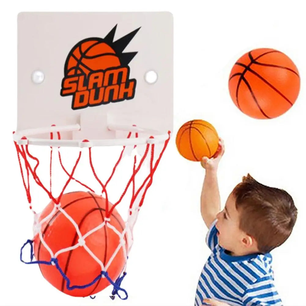Mini Indoor Basketball Hoop Set with 2 Balls – Suction Cup