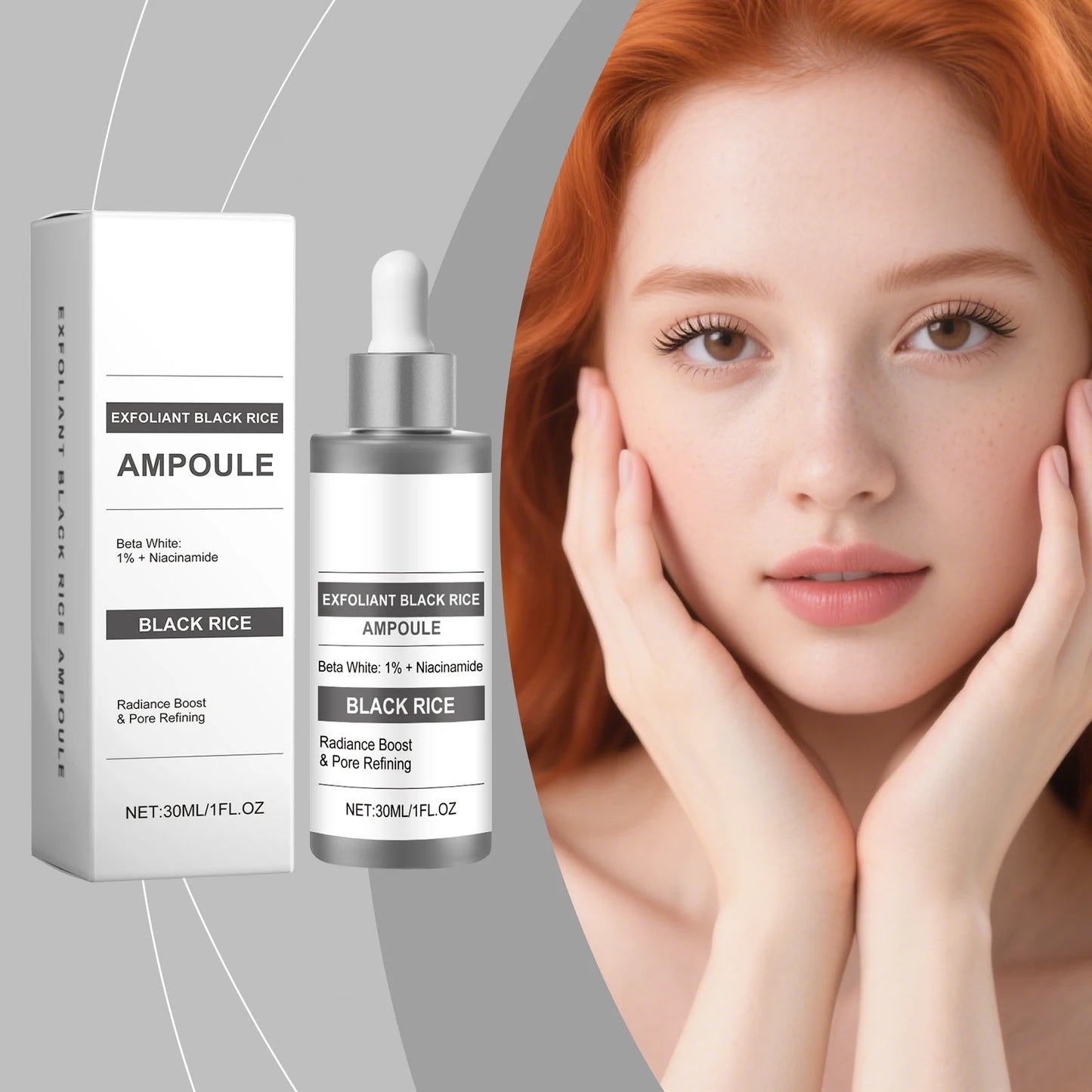 Salicylic Acid Black Rice Essence Deep Gentle Exfoliation Reduce Blackheads Improve Dullness Unclog Pores Facial Brighten Serum Peaceful Pleasures Health and Wellness
