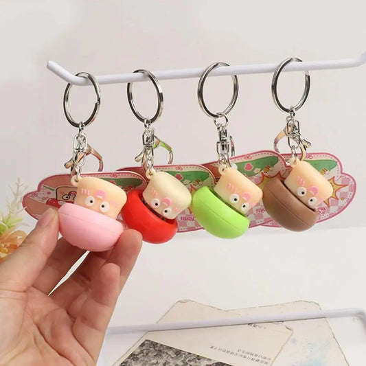 Mini Mushroom Fidget Toy Keychain Plastic Press Pop Sensory Stress Peaceful Pleasures Health and Wellness