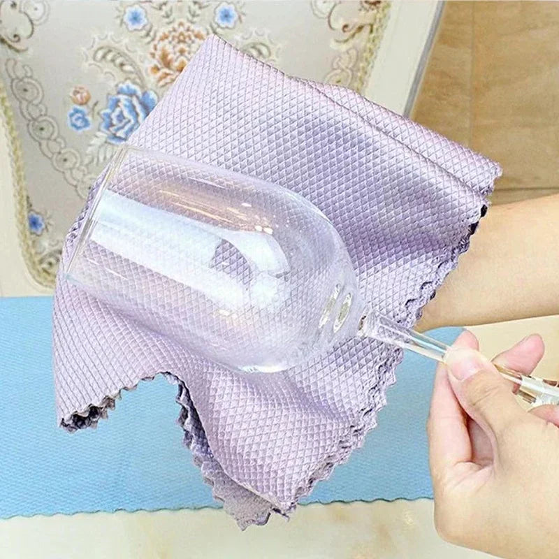5-Pack Microfiber Cleaning Cloths – Kitchen, Glass & Window