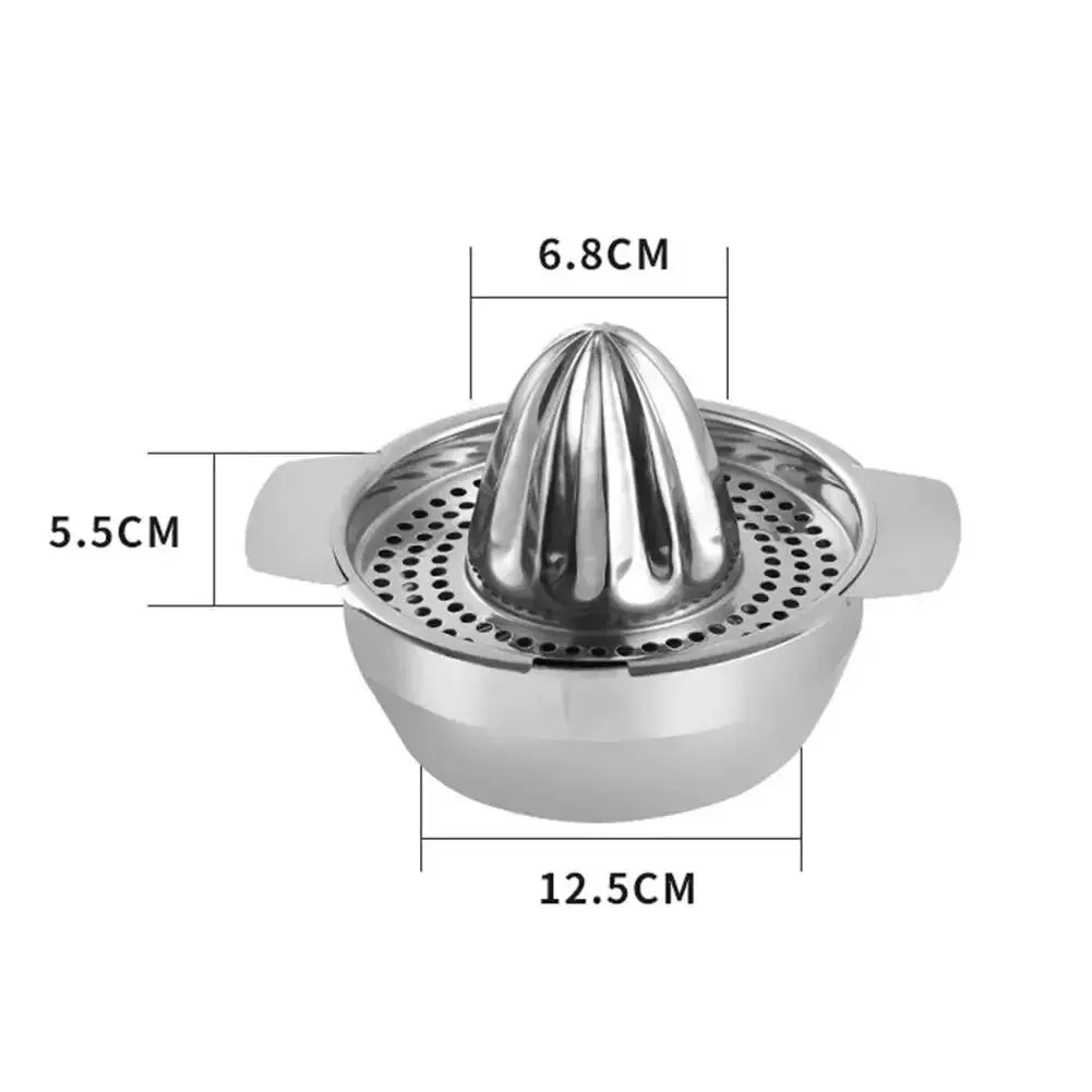 Stainless Steel Lemon Squeezer & Juicer with Bowl | Citrus Press