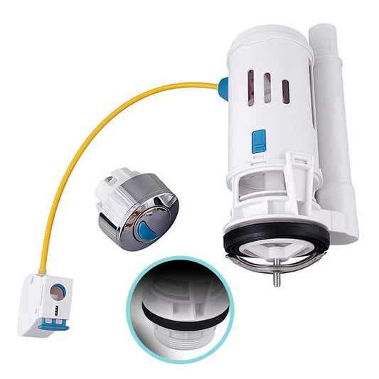 Water Tank Dual Flush Fill Drain Valves Flush Push Button Water Tank Part for Universal Seats Toilet Flush Valves Peaceful Pleasures Health and Wellness