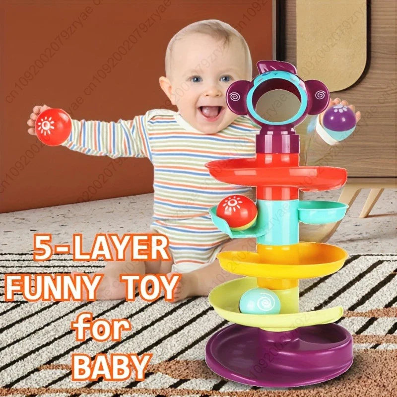 Dutora Ball Track Tower | Rolling Spinning Ball Toy Ages 3–6