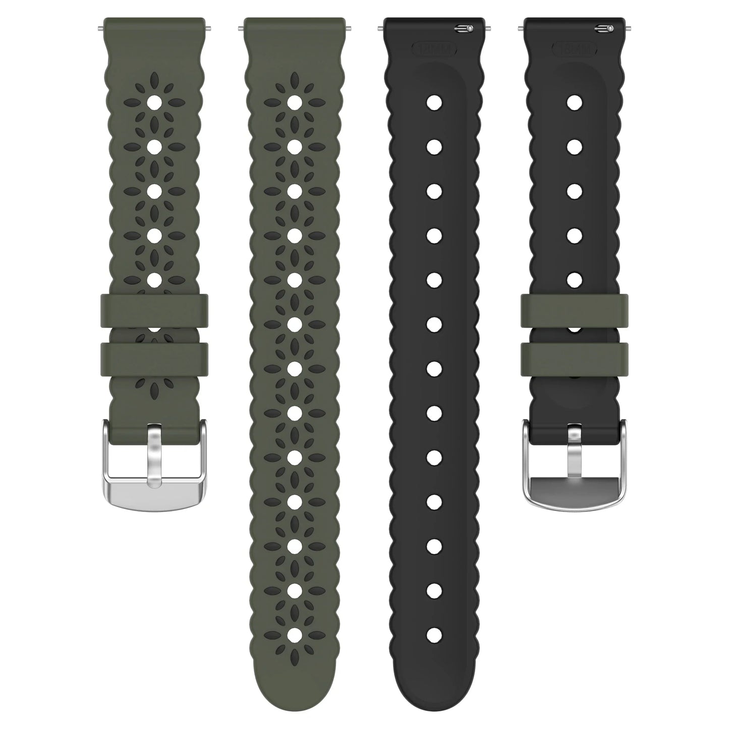 Silicone Watch Band 18mm 20mm – Huawei GT5, Samsung Galaxy