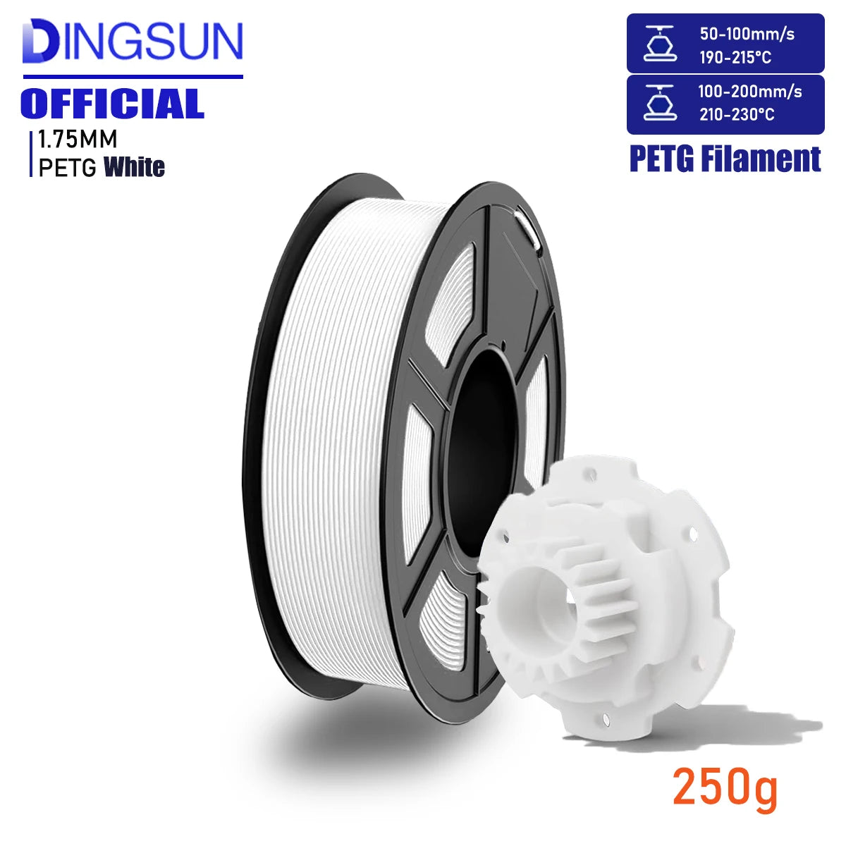 DINGSUN PETG Filament 1.75mm ±0.02mm Accuracy – FDM 3D Printer