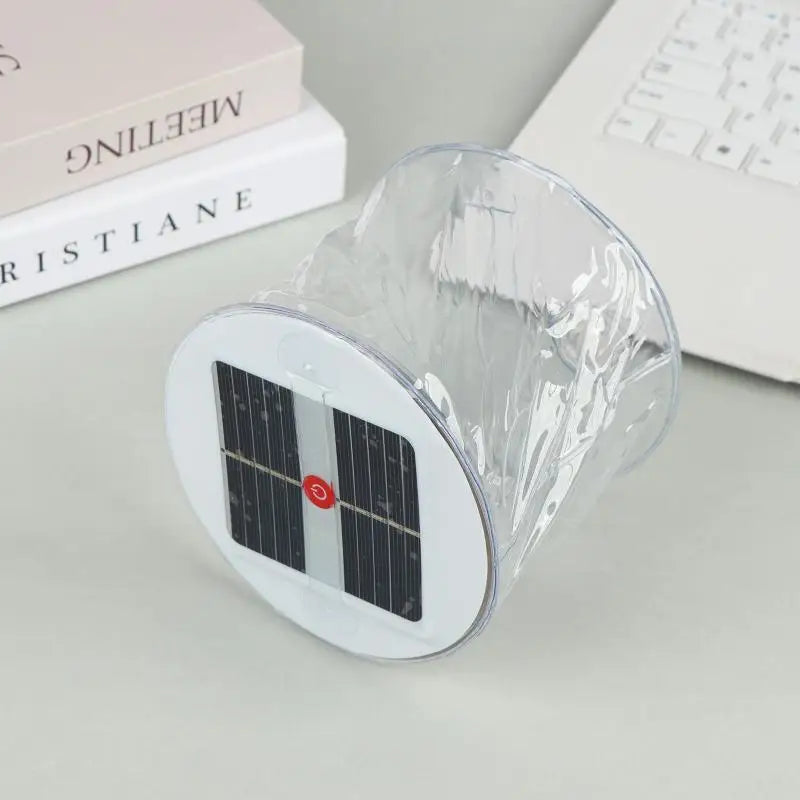 Inflatable Solar Camping Lantern – 10 LED Foldable Waterproof
