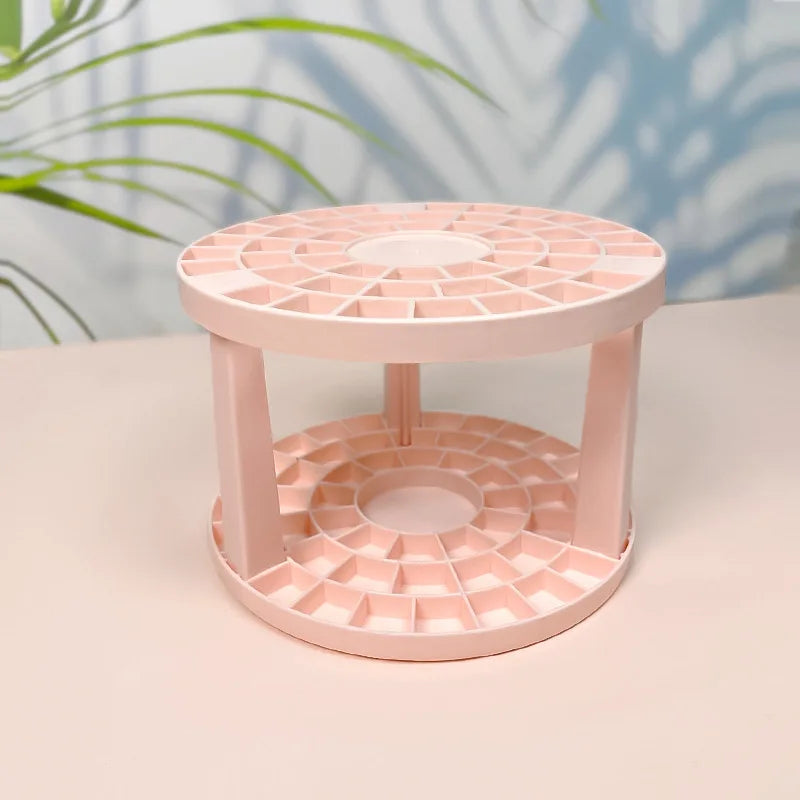 360° Rotating Makeup Brush Holder – 5-Slot Desktop Organizer